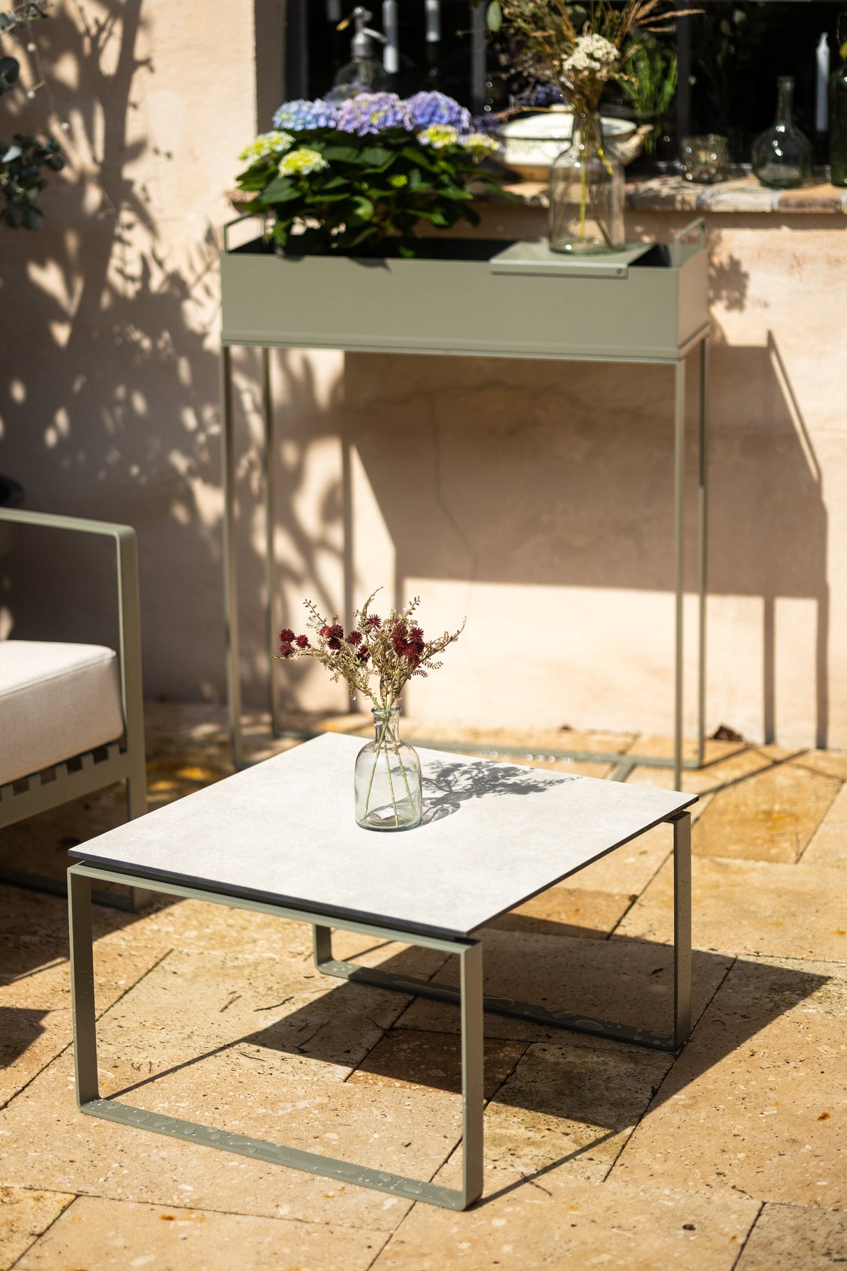 ROCA | Terrassentisch | Edelstahl, pulverbeschichtet | 6/10,6x6x3,6cm