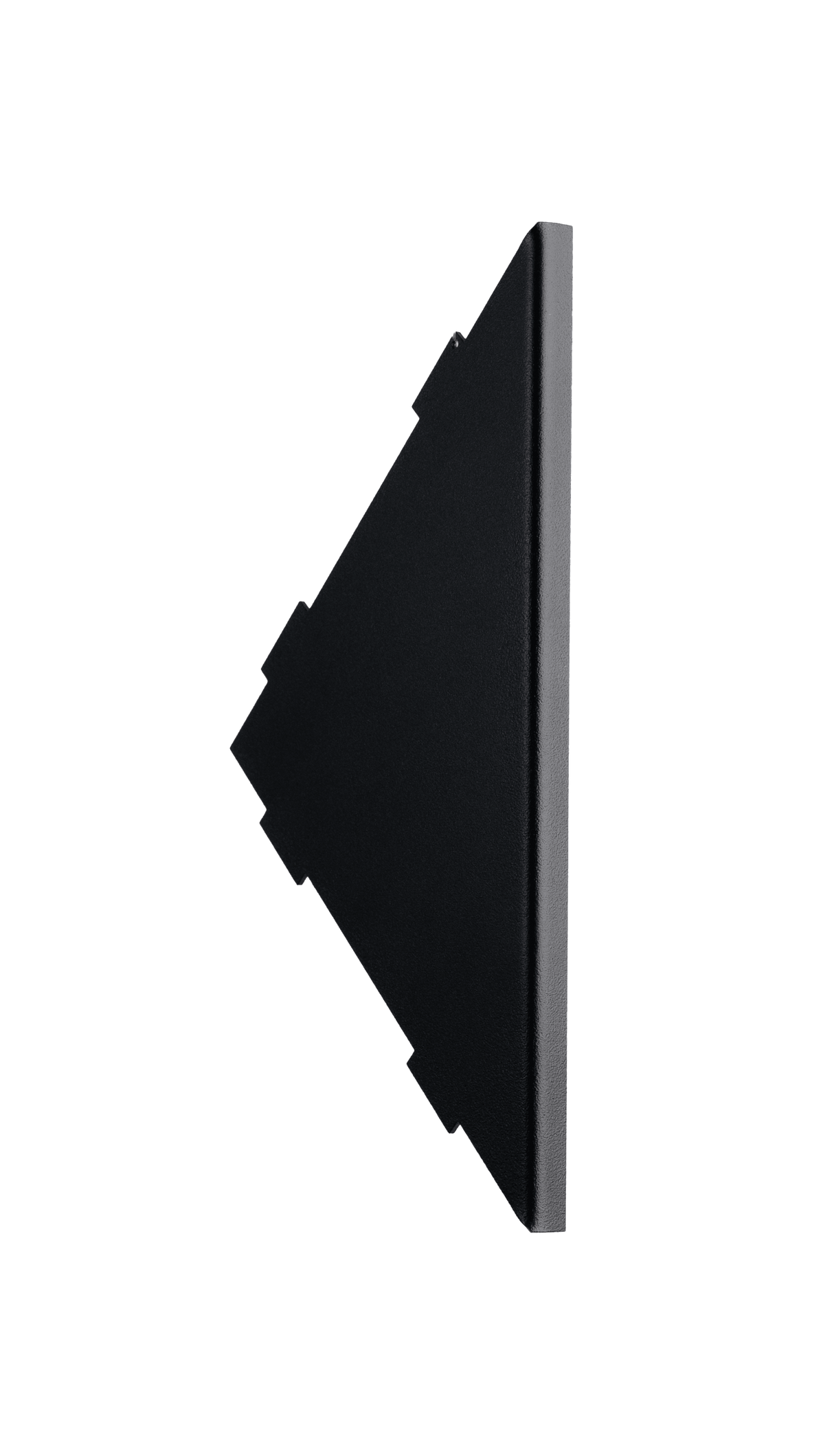 ARTISTA - Seitenansicht des Eckduschregals mit klarer Kante, ideal für platzsparende Duschlösungen.