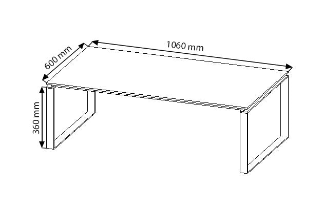ROCA | Terrassentisch | Edelstahl, pulverbeschichtet | 6/10,6x6x3,6cm
