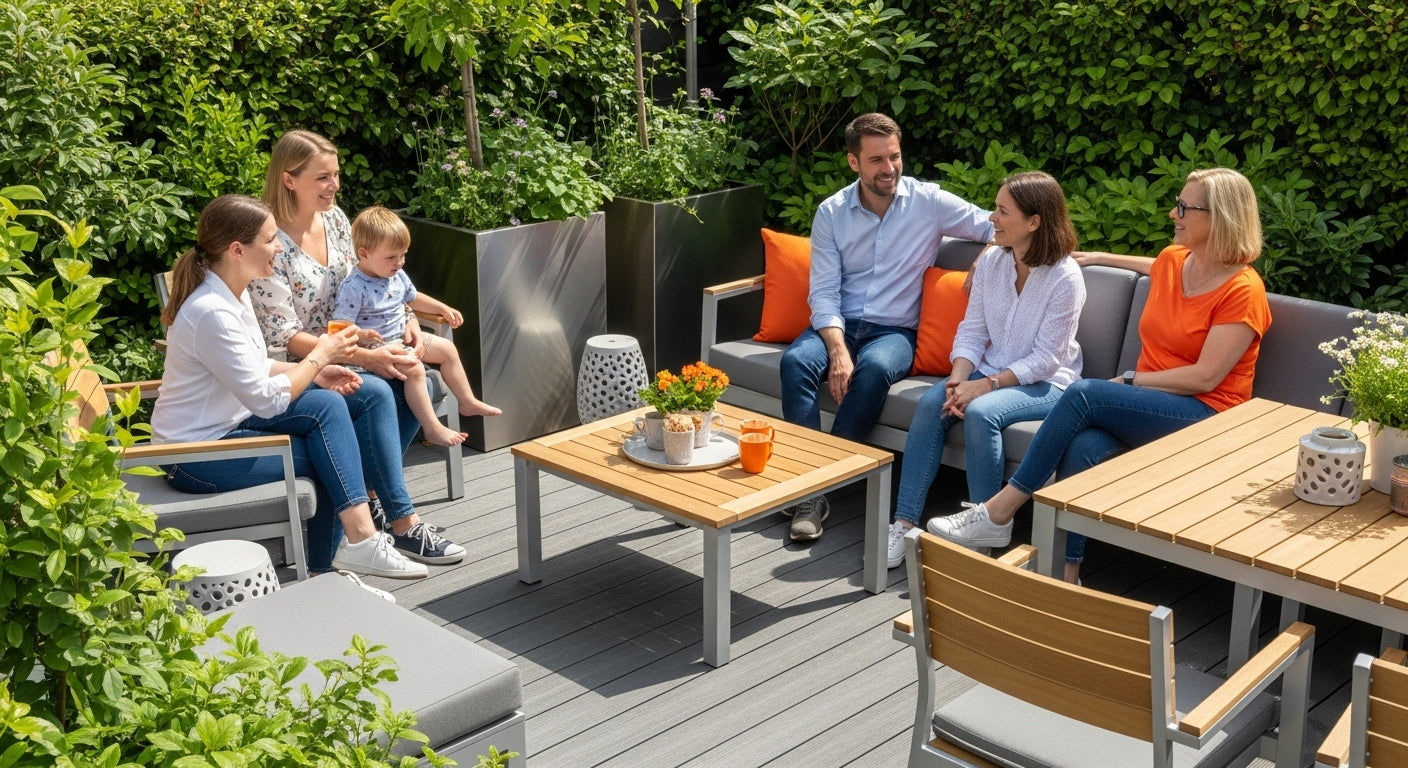 wetterfeste Materialien Garten Terrasse