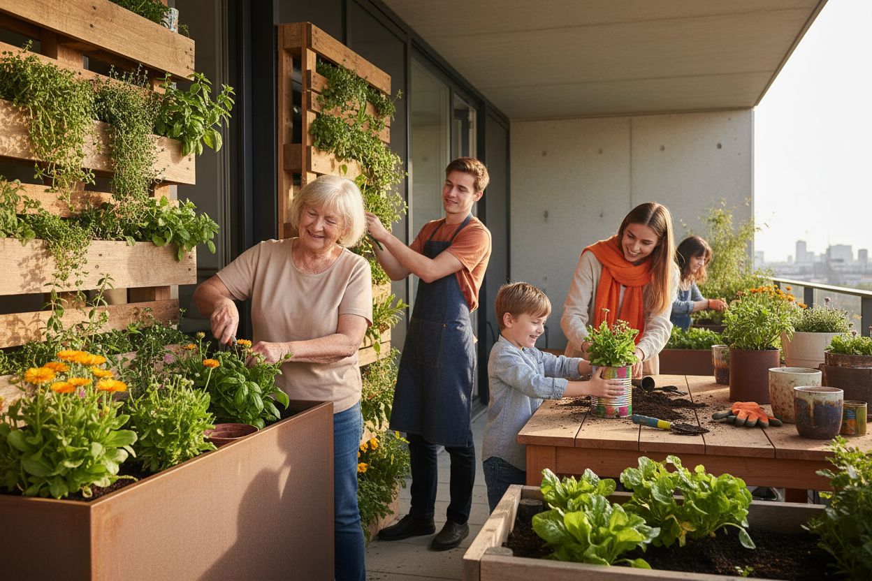 pflanzbehälter ideen, kreative gartenideen, upcycling pflanzgefäße