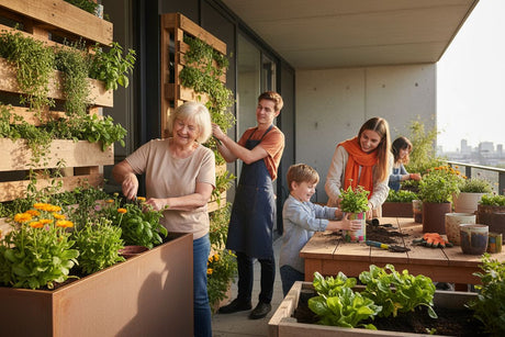 pflanzbehälter ideen, kreative gartenideen, upcycling pflanzgefäße