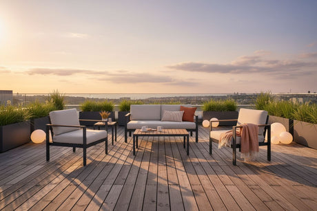 moderne Outdoor-Möbel Terrasse