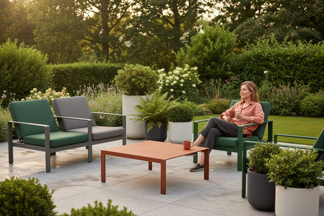 pulverbeschichtete Edelstahlmöbel Outdoor