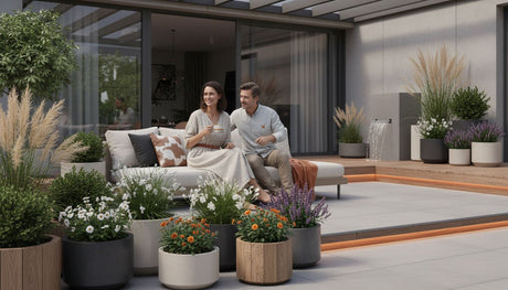 moderne garten pflanzgefäße