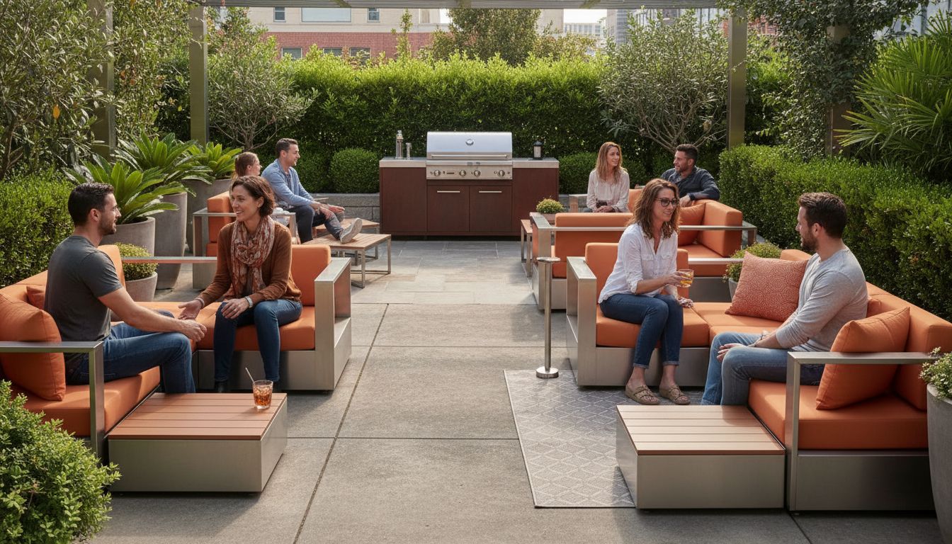 moderne funktionale gartenmöbel