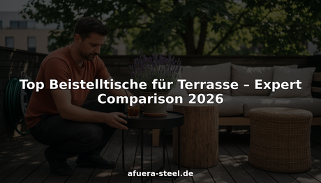 Vielseitige Auswahl an Beistelltischen für die Terrasse in der Stadt