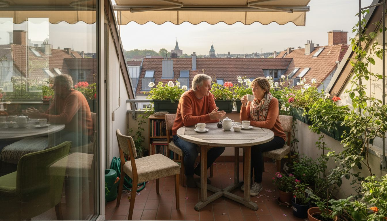 Gemütliche Möbel für drinnen und draußen auf dem Stadtbalkon – so wird der kleine Freiraum zum echten Wohlfühlort.